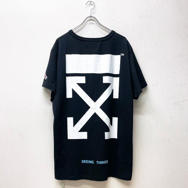 OFF WHITE / オフホワイト / クロスアローロゴ Tシャツ 黒 XL