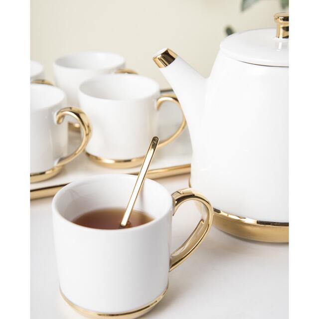 西洋調ティーカップセット マグカップ 陶器 高級感 カップ6客 コーヒーカップ 3