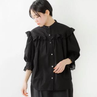 シンゾーン(Shinzone)の【美品】Shinzone  フリルブラウス※購入希望あり(シャツ/ブラウス(長袖/七分))