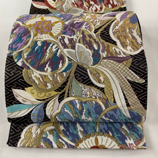 袋帯 美品 名品 六通 正絹 【中古】 ttwir.com