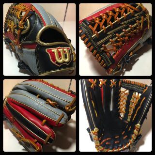 ウィルソン(wilson)の◆良品 人気 美品◆  Wilson 一般 大人用 軟式 外野 野球 グローブ(グローブ)