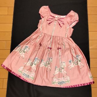 シャーリーテンプル(Shirley Temple)の新品シャーリーテンプル120 　カルーセルワンピース　ピンク(ワンピース)