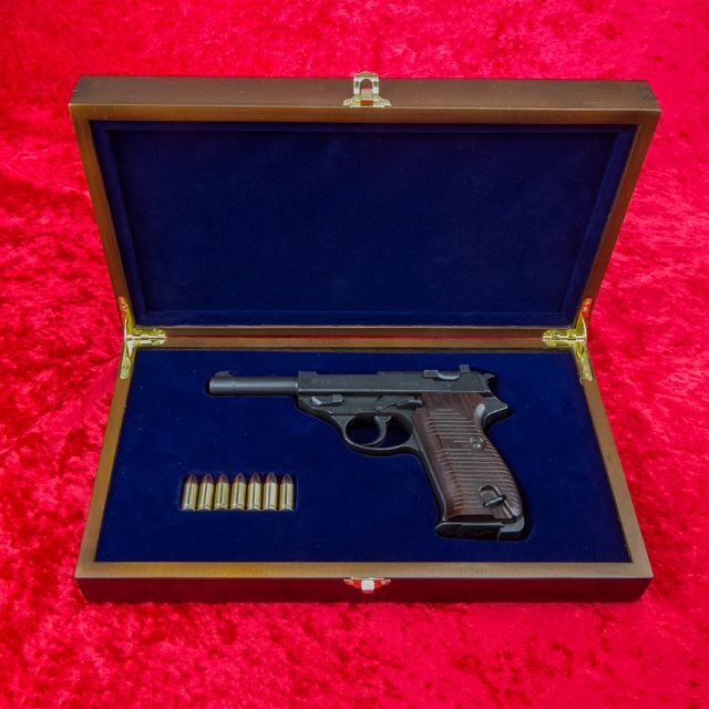 ワルサー P38 専用 木製高級化粧箱 ※希少なワンオフ品