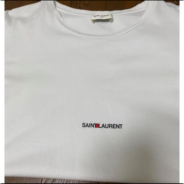 ★大人気商品★ Saint Yves 美品 - Laurent Saint Laurent S Tシャツ ロゴ Tシャツ/カットソー(半袖/袖なし)