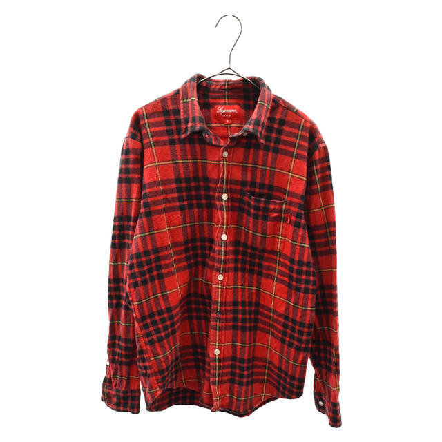 SUPREME シュプリーム 13AW Tartan  Flannel Shirt 長袖チェックシャツ レッド