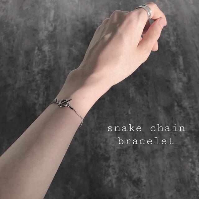 Ameri VINTAGE(アメリヴィンテージ)の再入荷　snake chain bracelet silver レディースのアクセサリー(ブレスレット/バングル)の商品写真