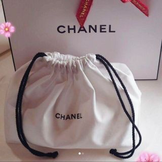 シャネル(CHANEL)のシャネル 巾着 ポーチノベルティ  白 ホワイト(その他)