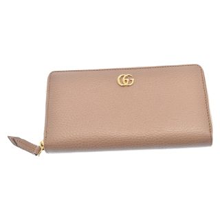 グッチ(Gucci)のGUCCI グッチ GGマーモントウォレット ラウンドファスナー長財布 ピンク レディース 456117 496334(長財布)