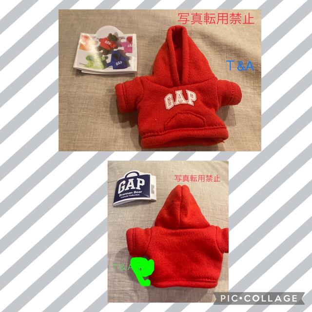 GAP(ギャップ)のGAPガチャ　赤パーカーのみ エンタメ/ホビーのおもちゃ/ぬいぐるみ(キャラクターグッズ)の商品写真