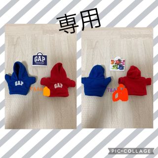 ギャップ(GAP)のGAPガチャ　赤＆青パーカーセット販売(キャラクターグッズ)