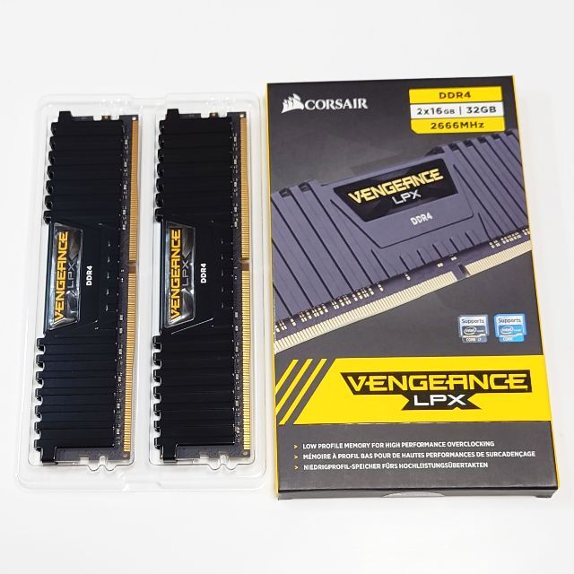 CORSAIR 32GB (16GBx2) DDR4-2666 (188