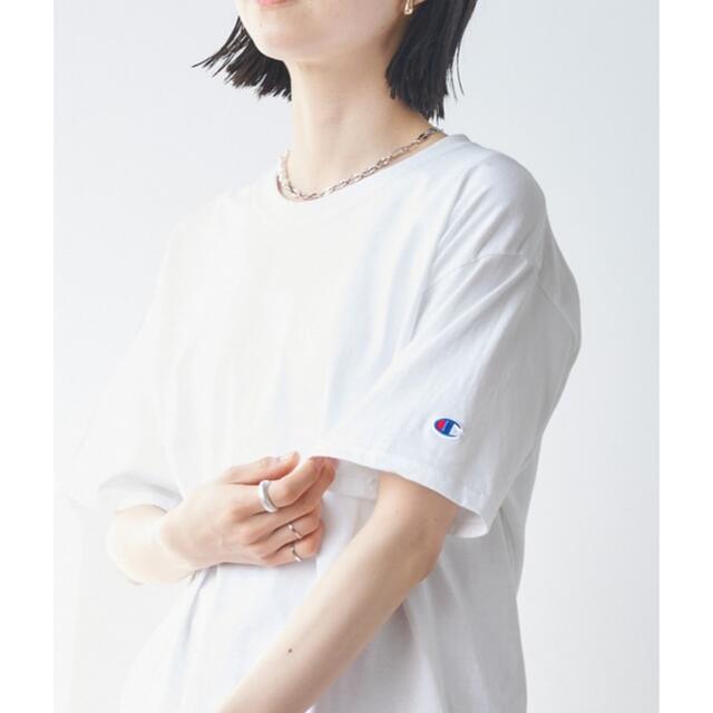 Champion(チャンピオン)の【新品】Tシャツ Champion チャンピオン オーバーサイズ コットン ロゴ レディースのトップス(Tシャツ(半袖/袖なし))の商品写真