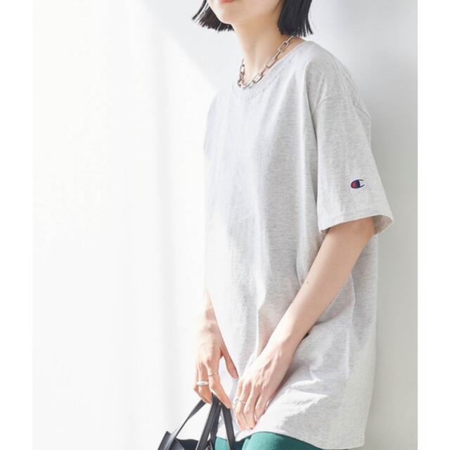 Champion(チャンピオン)の【新品】Tシャツ Champion チャンピオン オーバーサイズ コットン ロゴ レディースのトップス(Tシャツ(半袖/袖なし))の商品写真