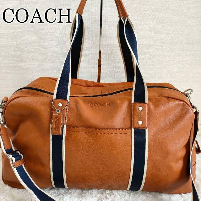 【美品】COACH ボストンバッグ　ヘリテージ　ウェブ　2way