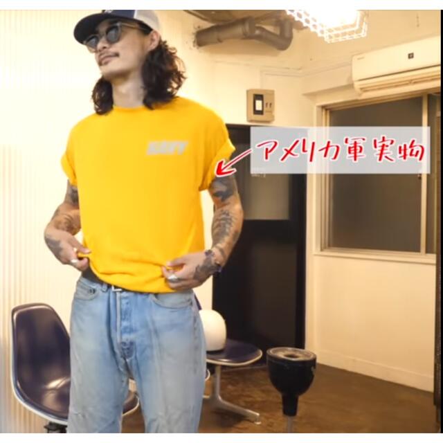 NAVY Tシャツ　M オモシーチャンネル  山田レン　着用 メンズのトップス(Tシャツ/カットソー(半袖/袖なし))の商品写真