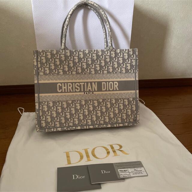 Christian Dior - ディオール　ブックトート　ミディアムバッグ　オブリーク　エンブロイダリー