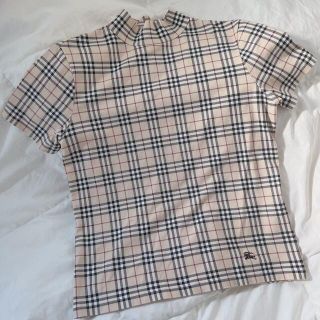 バーバリー(BURBERRY)のBURBERRY ハイネック  Tシャツ　ノバチェック(Tシャツ(半袖/袖なし))