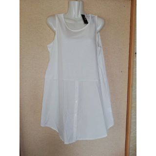 【値下げ】新品♡チュニックタンクトップ♡3Lサイズ♡ホワイト(タンクトップ)