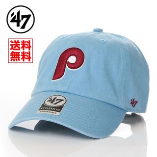 フォーティセブン(47 Brand)の【新品】47BRAND キャップ P フィリーズ 帽子 水色 レディース メンズ(キャップ)
