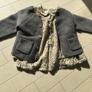 ザラキッズ(ZARA KIDS)のzara baby 子花柄 ブラウス Bonpoint プチバトー ボンポワン(ブラウス)