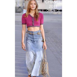 シャネル(CHANEL)の定価45万円シャネルデニムマキシスカート(ロングスカート)