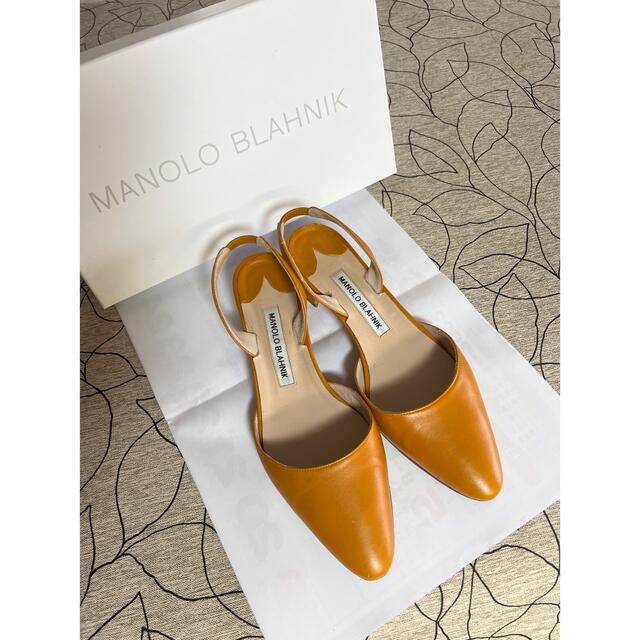 MANOLO BLAHNIK(マノロブラニク)のマノロブラニク バック ストラップ シューズ  靴　サイズ36 ロンハーマン購入 レディースの靴/シューズ(サンダル)の商品写真