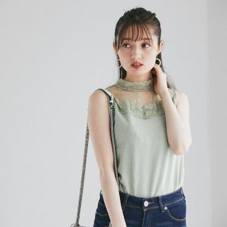 トッコ(tocco)のトッコ完売新品タグ付きレーストップス(シャツ/ブラウス(半袖/袖なし))