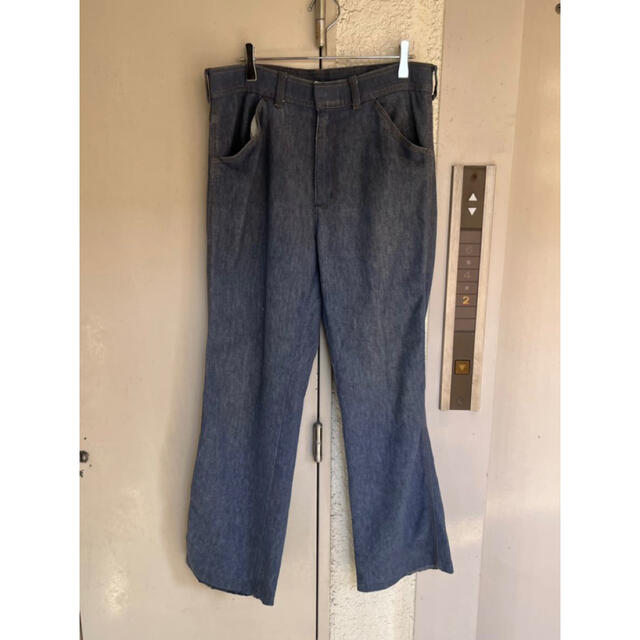 パターン 未使用vintage70'sJedgeFieldジーンズ36/30フレアータロン