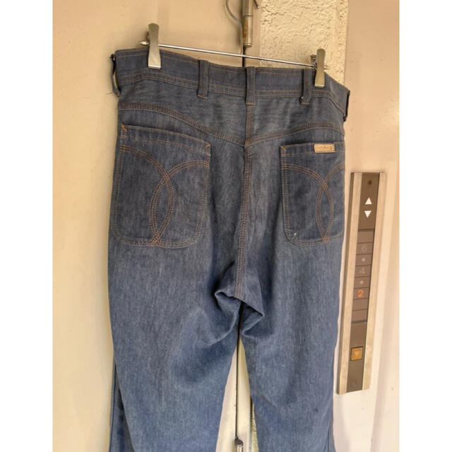 パターン 未使用vintage70'sJedgeFieldジーンズ36/30フレアータロン