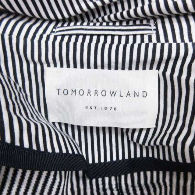 TOMORROWLAND(トゥモローランド)のトゥモローランド ストライプ テーラード ジャケット 2B ブレザー メンズのジャケット/アウター(テーラードジャケット)の商品写真