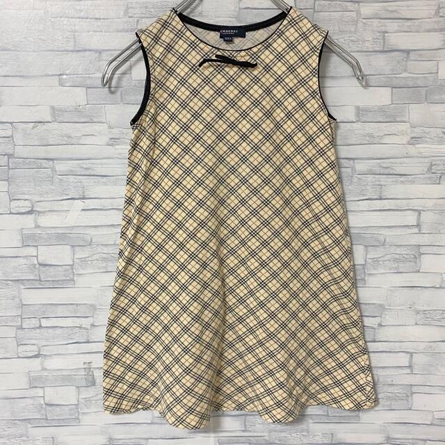 BURBERRY(バーバリー)の【希少レア】バーバリー　BURBERRY ノースリーブ　ノバチェック　120A キッズ/ベビー/マタニティのキッズ服女の子用(90cm~)(ワンピース)の商品写真