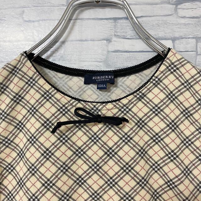 BURBERRY(バーバリー)の【希少レア】バーバリー　BURBERRY ノースリーブ　ノバチェック　120A キッズ/ベビー/マタニティのキッズ服女の子用(90cm~)(ワンピース)の商品写真