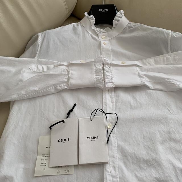 CELINE コットンポプリンブラウス42 | angeloawards.com