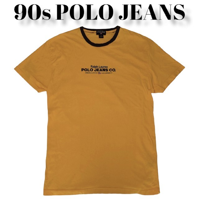 90s POLO JEANS リンガーTシャツ  ポロジーンズ