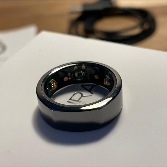 オーラリング　OURA RING  ヘリテージ　ブラック　US10