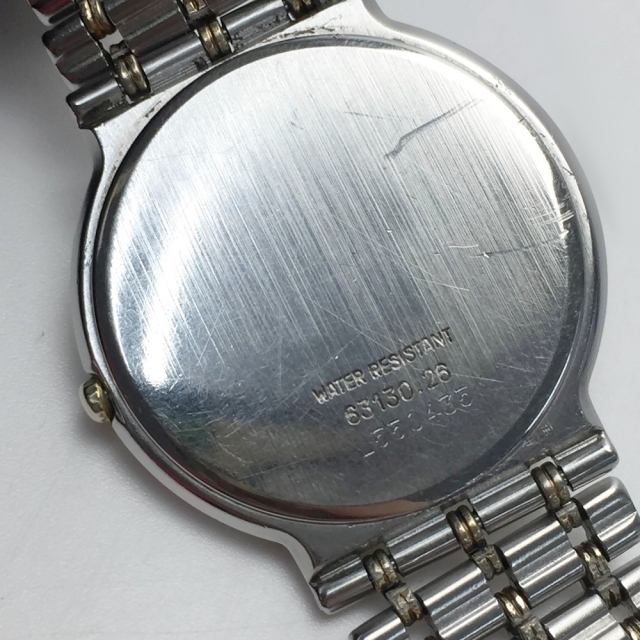 WALTHAM ウォルサム アンティーク 63130.26 ゴールド文字盤 クォーツ デイト メンズ 腕時計 
