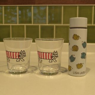 リサラーソン(Lisa Larson)のリサ•ラーソン    水筒  &  コップ   (非売品)(グラス/カップ)