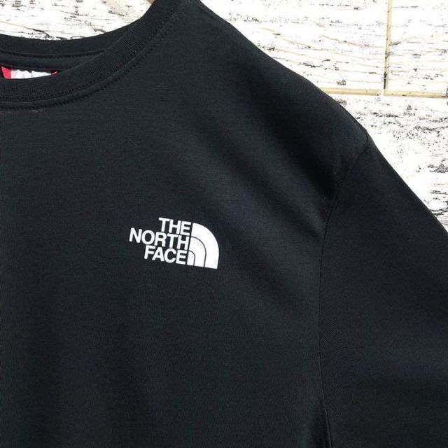 THE NORTH FACE(ザノースフェイス)の【未使用】ノースフェイス レッド ボックス ロゴ プリント Tシャツ 黒 M メンズのトップス(Tシャツ/カットソー(半袖/袖なし))の商品写真