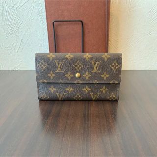 ルイヴィトン(LOUIS VUITTON)のLOUIS VUITTONモノグラム三つ折り長財布(財布)