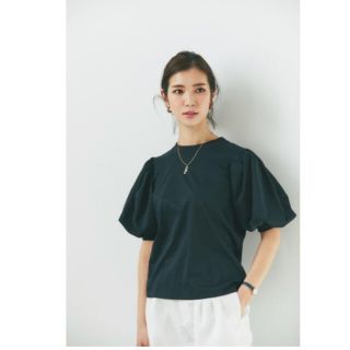 ドゥロワー(Drawer)の新品未使用❣️seventen バルーンスリーブ　Tシャツ　ブラック　Mサイズ(Tシャツ(半袖/袖なし))