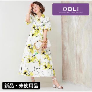 オブリ(OBLI)の【新品・未使用】完売品　OBLI ジャケットワンピース　サイズ1(ロングワンピース/マキシワンピース)