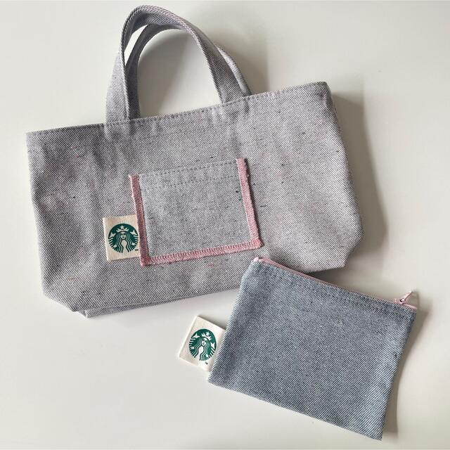 Starbucks Coffee(スターバックスコーヒー)のStarbucks ミニトートバッグ&ポーチ ハンドメイドのファッション小物(バッグ)の商品写真