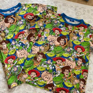 ディズニー(Disney)のディズニー　トイストーリー　総柄Tシャツ　2枚セット(Tシャツ(半袖/袖なし))