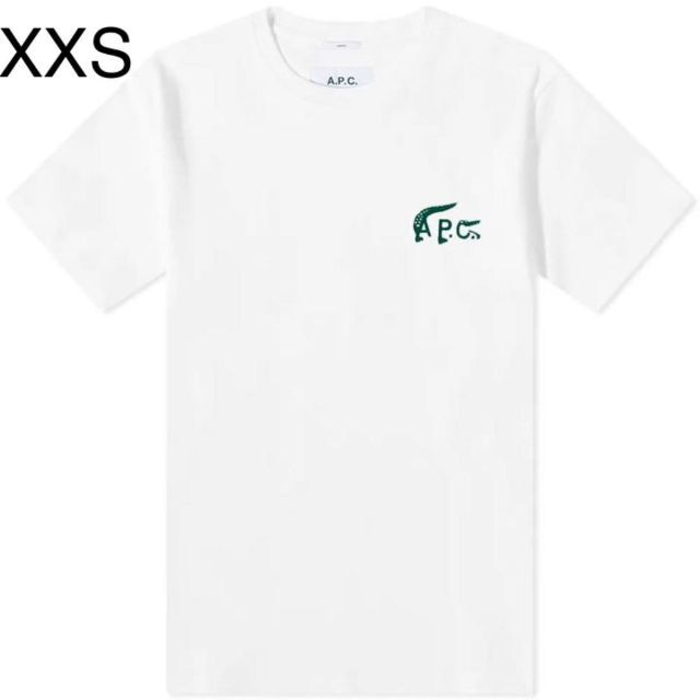 A.P.C(アーペーセー)のA.P.C＆LACOSTE  アーペーセー　ラコステ　ユニセックス　Tシャツ　白 レディースのトップス(Tシャツ(半袖/袖なし))の商品写真