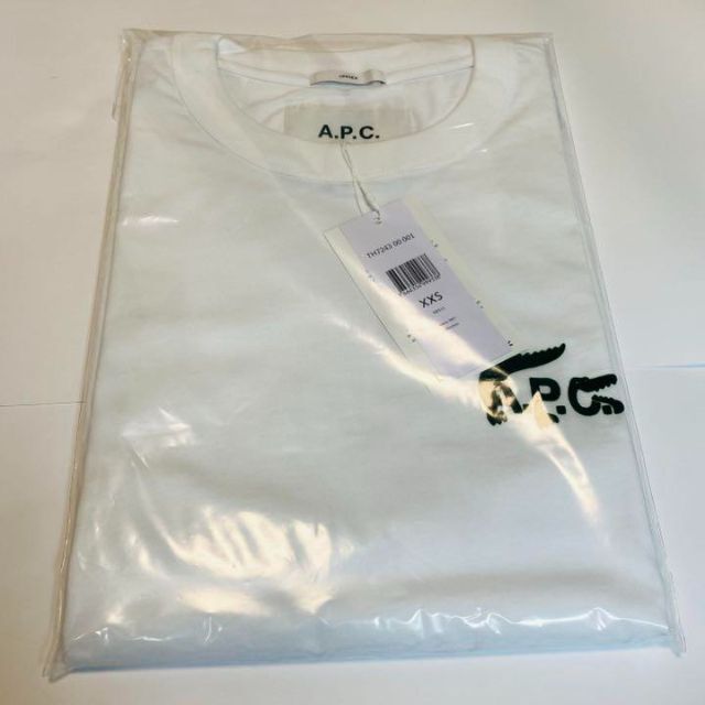 A.P.C(アーペーセー)のA.P.C＆LACOSTE  アーペーセー　ラコステ　ユニセックス　Tシャツ　白 レディースのトップス(Tシャツ(半袖/袖なし))の商品写真