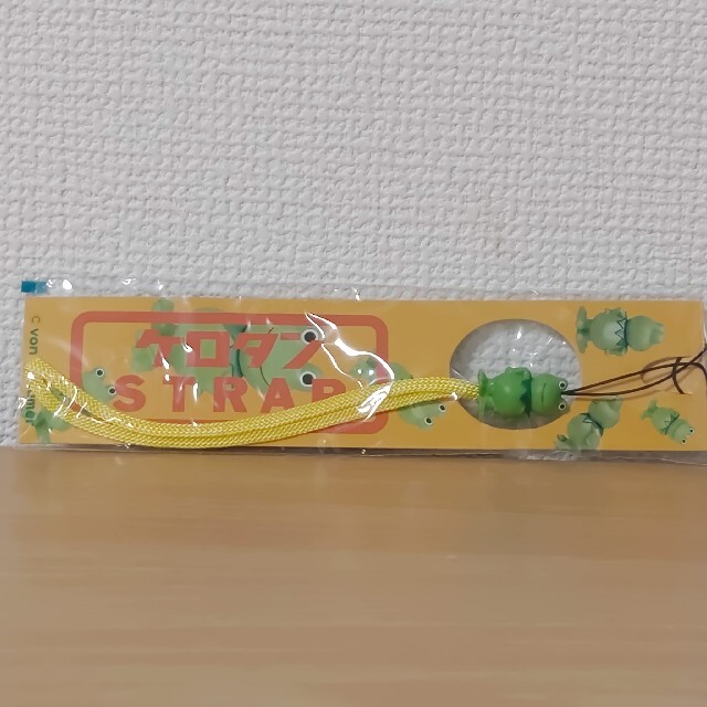 当時物 ケロタン トロイマー トイレットペーパーホルダー ぬいぐるみ コナミ KONAMI - ケロタン新品☆紐ストラップ黄色マスコット興和ケロ