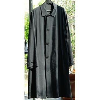 JIL SANDER ジル・サンダー コート ストレッチ ナイロン ポリ ダブルジップ ステンカラーコート バルマカーン ダークネイビー 紺 48 アウター ジャケット イタリア製 【メンズ】