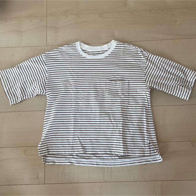 MUJI (無印良品)(ムジルシリョウヒン)のボーダー Tシャツ レディースのトップス(Tシャツ(半袖/袖なし))の商品写真