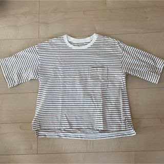 ムジルシリョウヒン(MUJI (無印良品))のボーダー Tシャツ(Tシャツ(半袖/袖なし))