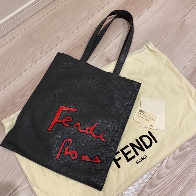 FENDI - 美品！ ☆フェンディ☆ フラット レザー トートバッグ